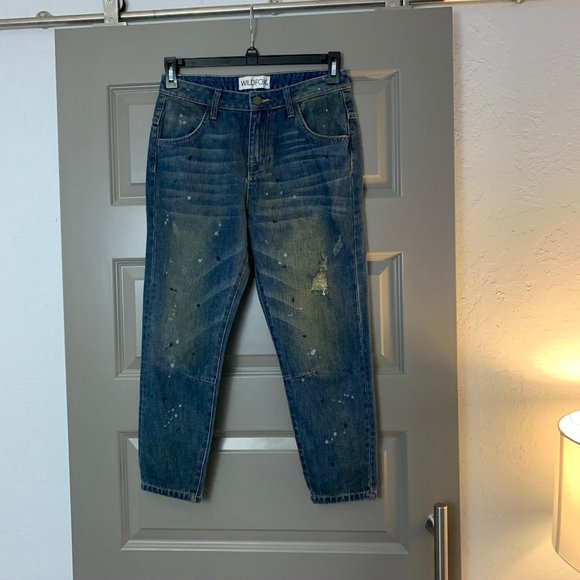 Wildfox Paint Splatter Boyfriend Jeans - Picture 4 of 7